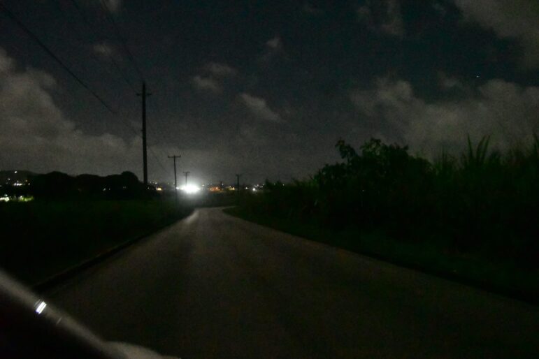 Dusk settles on Salters Road in St George.